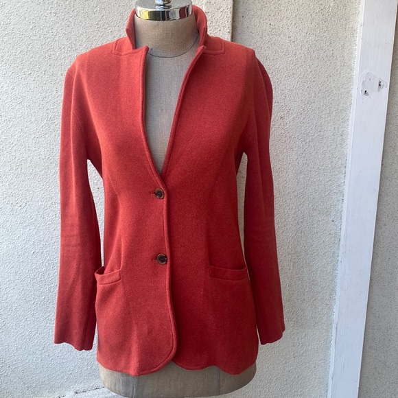 J. Crew beautiful long blazer with great front pockets and buttons - Picture 2 of 13
